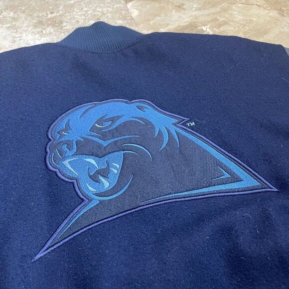 ADIDAS VINTAGE Y2K PITT PANTHERS WOOL BLEND NCAA LETTERMAN JACKET MEN'S MEDIUM - Picture 8 of 11